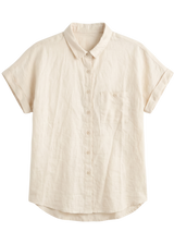 Nora Camp Shirt in Sandwashed Linen