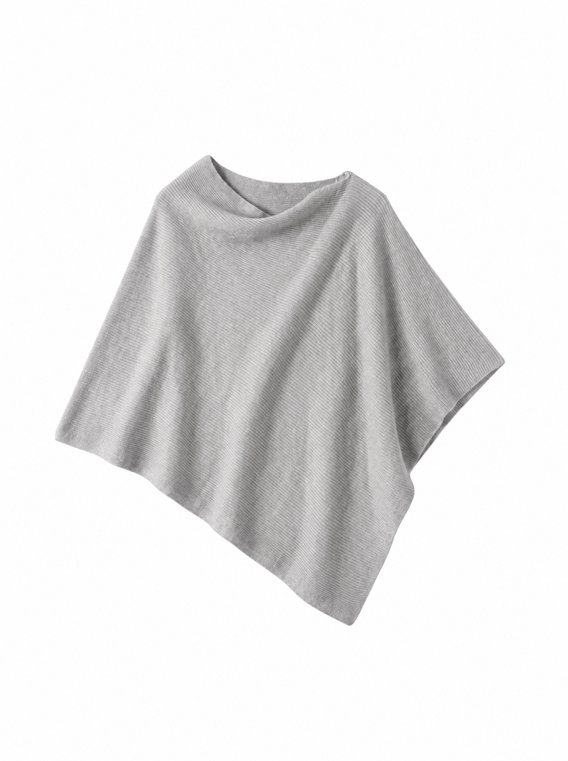 Nursing Cover in Cotton Cashmere - Gray