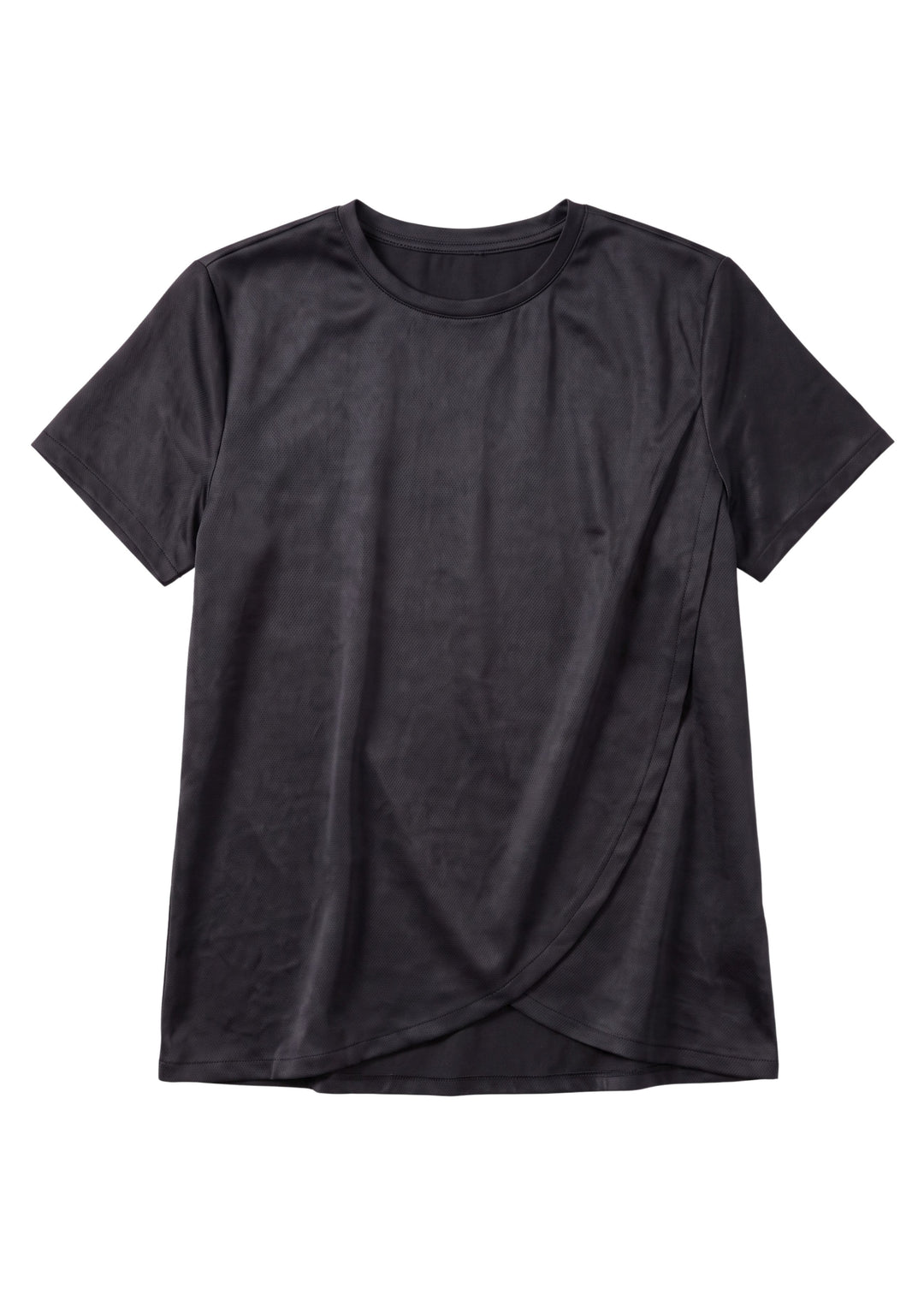 Overlap Nursing Top in Cotton Sateen