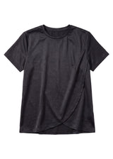 Overlap Nursing Top in Cotton Sateen