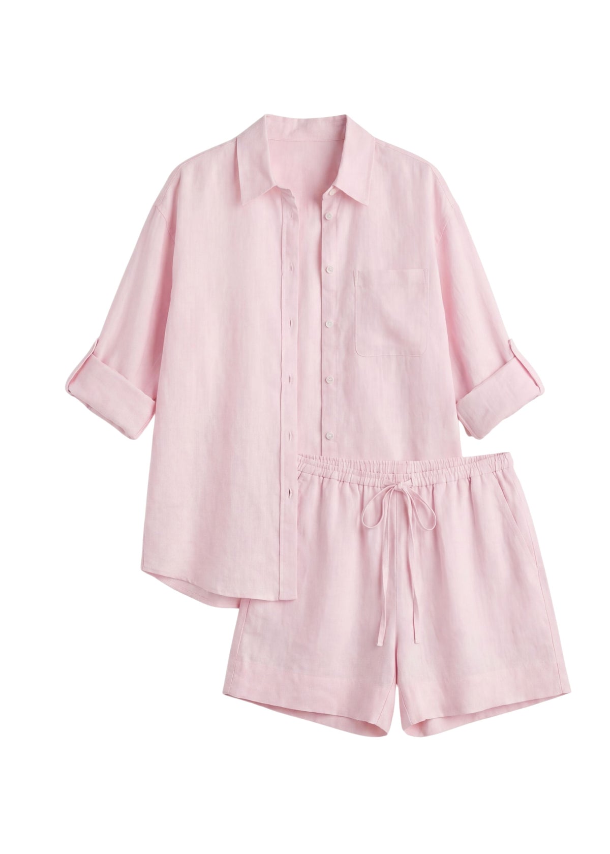 Oversized Co-ord in Sandwashed Linen