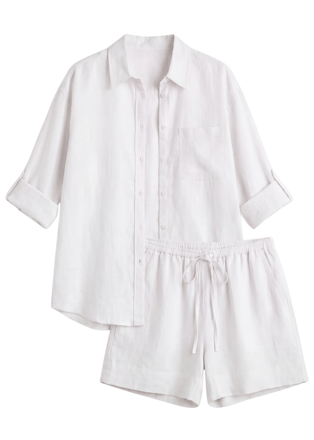 Oversized Co-ord in Sandwashed Linen
