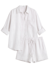 Oversized Co-ord in Sandwashed Linen