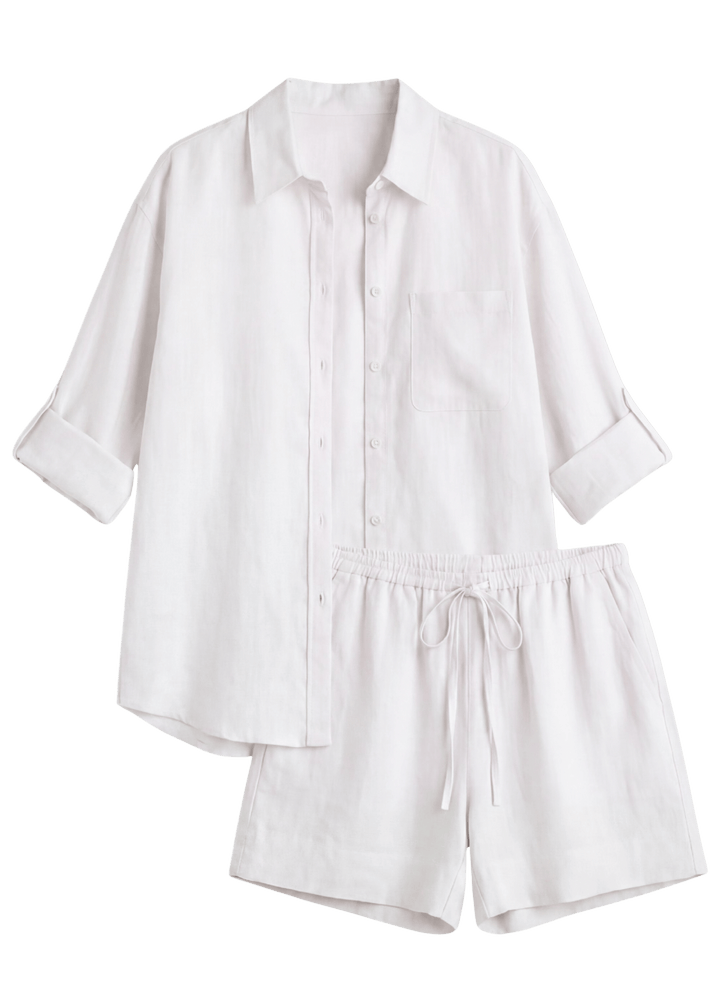 Oversized Co-ord in Sandwashed Linen