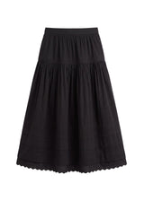Pintuck Eyelet Skirt