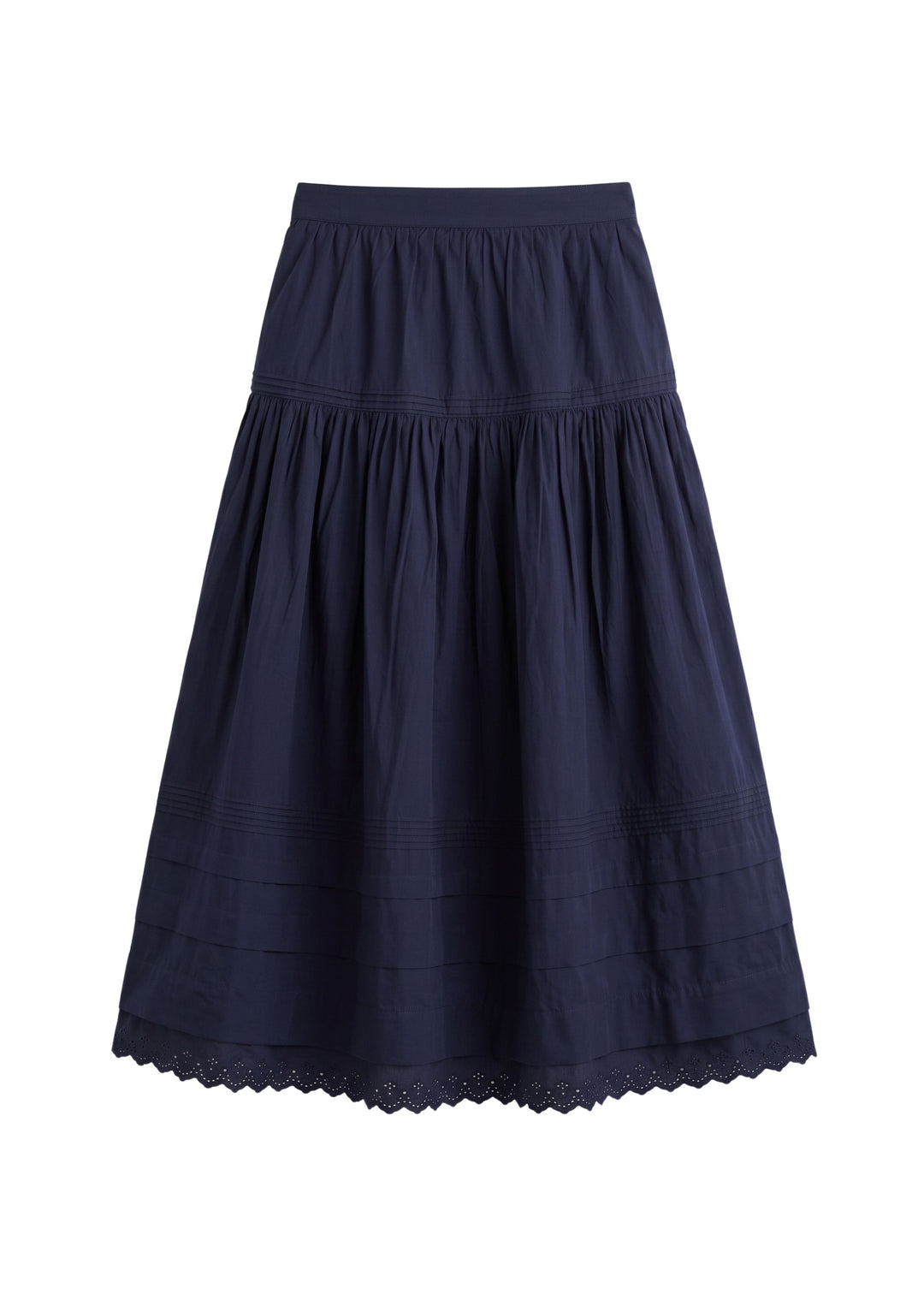 Pintuck Eyelet Skirt