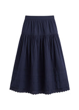 Pintuck Eyelet Skirt