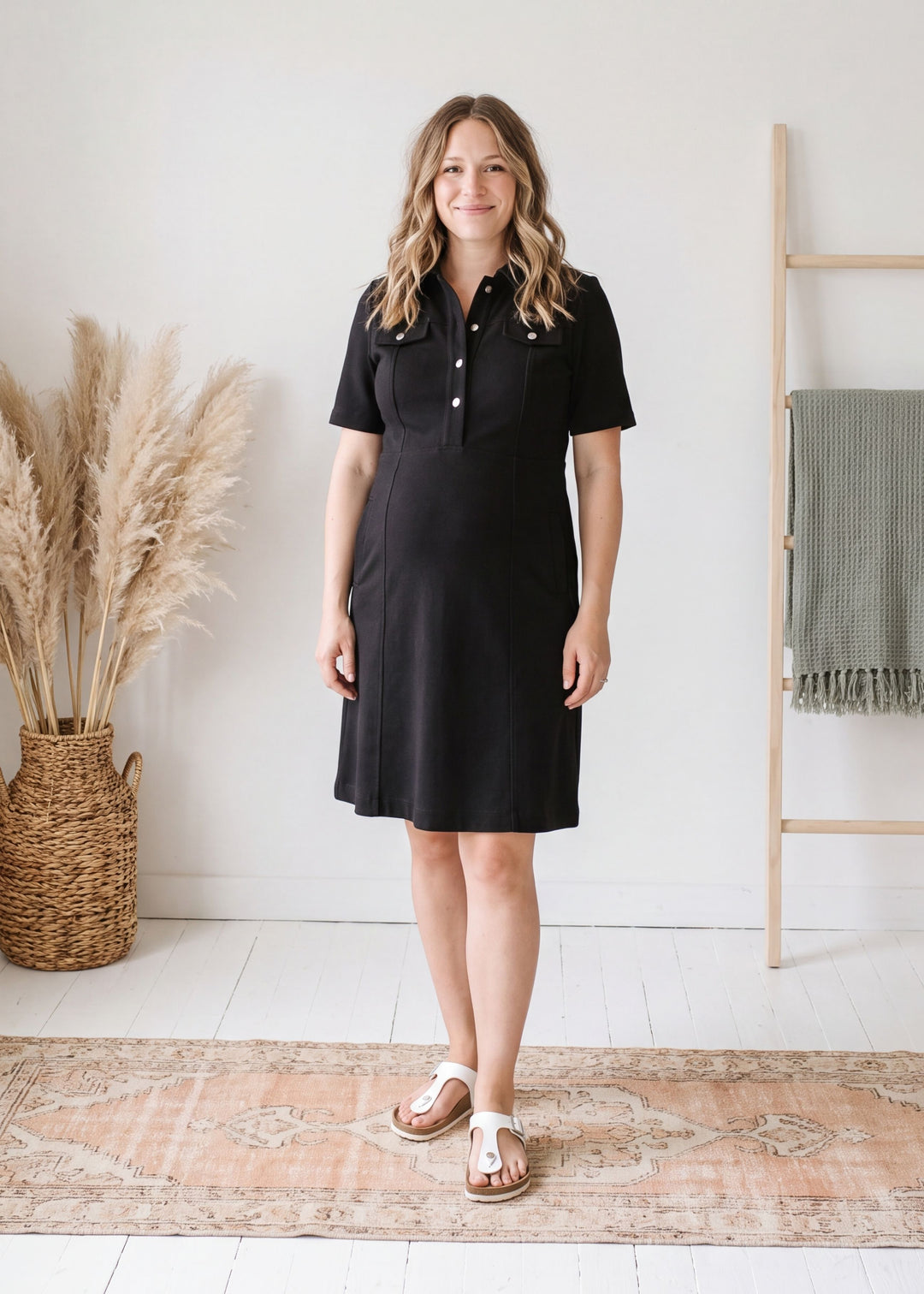 Ponte Shirt Dress
