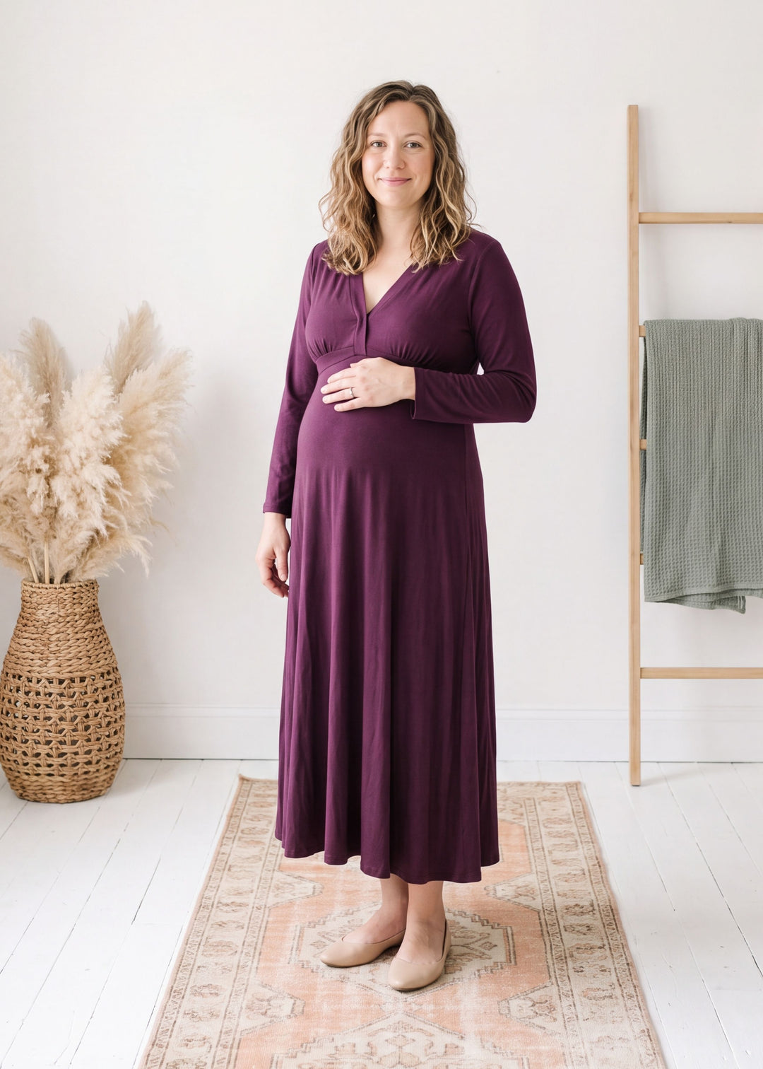 Postpartum Delivery Recovery Gown in Organic Cotton