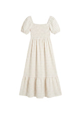 Puff Sleeve Gingham Dress