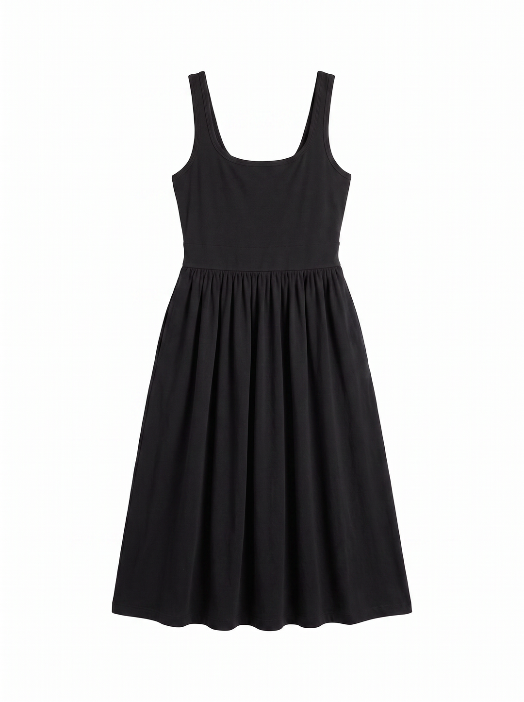 Pull-Down Midi Dress