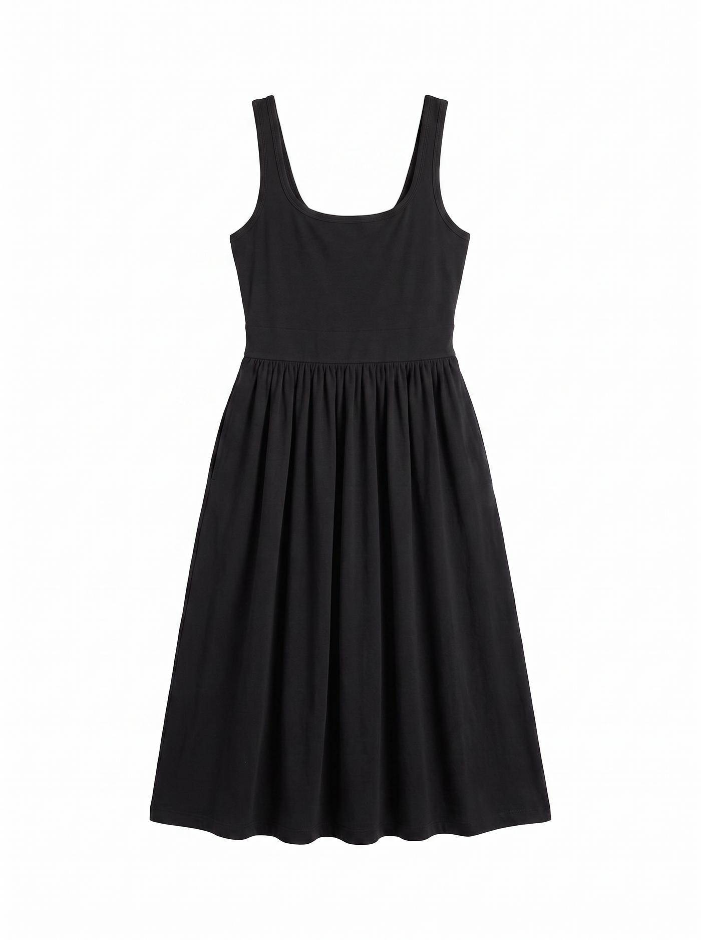 Pull-Down Midi Dress