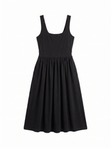 Pull-Down Midi Dress