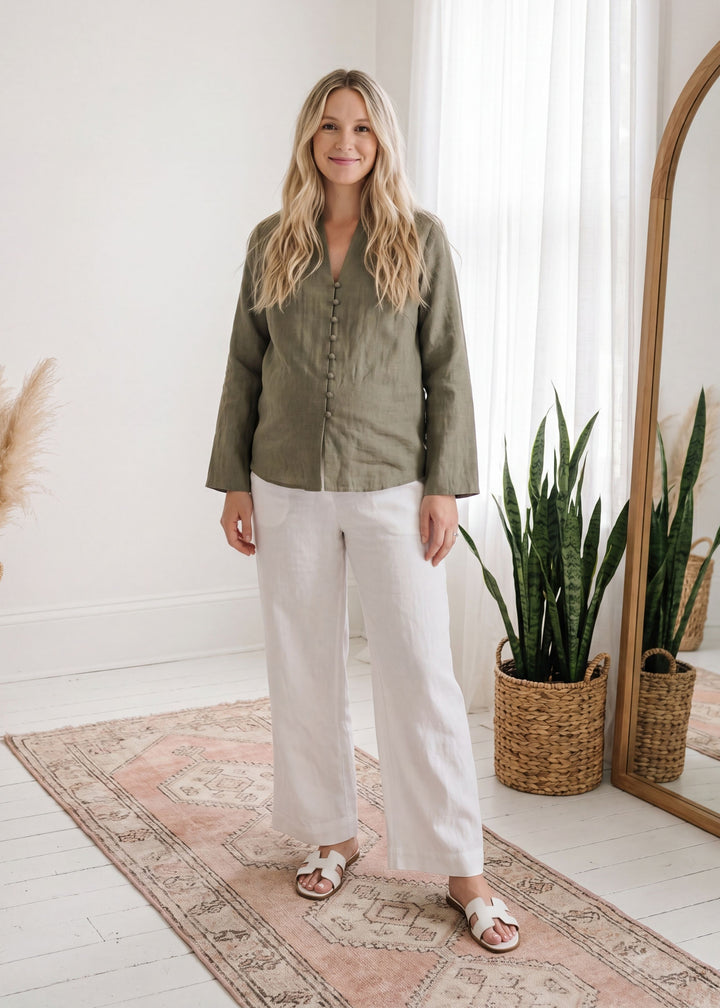 Relaxed Button Front Cardigan