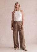 Relaxed Wide Leg Pant in Linen