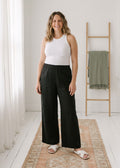 Relaxed Wide Leg Pant in Linen