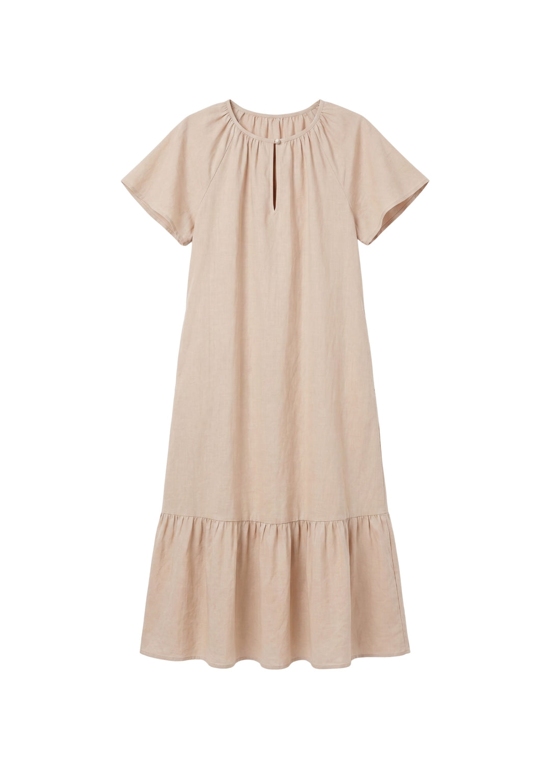 Ruffle Hem Nursing Dress