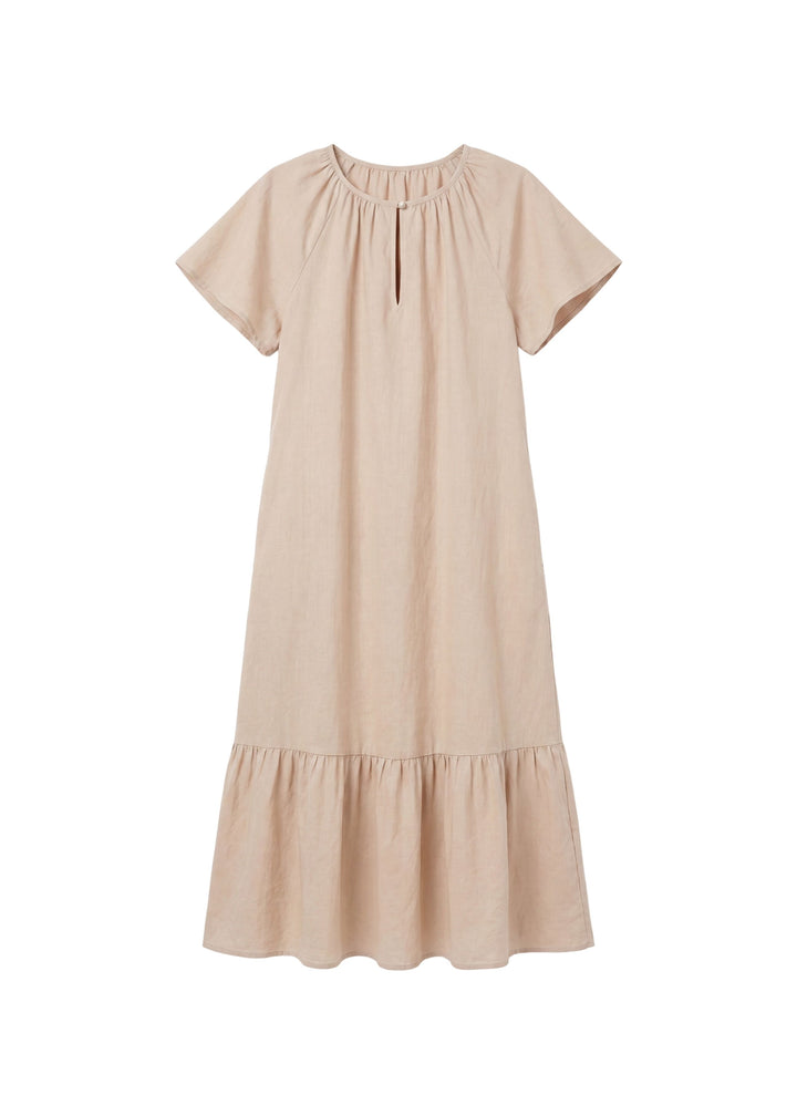 Ruffle Hem Nursing Dress