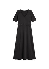 Ruffle Overlay Nursing Dress