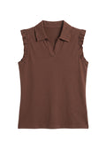 Ruffle Sleeveless Top