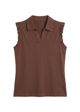 Ruffle Sleeveless Top