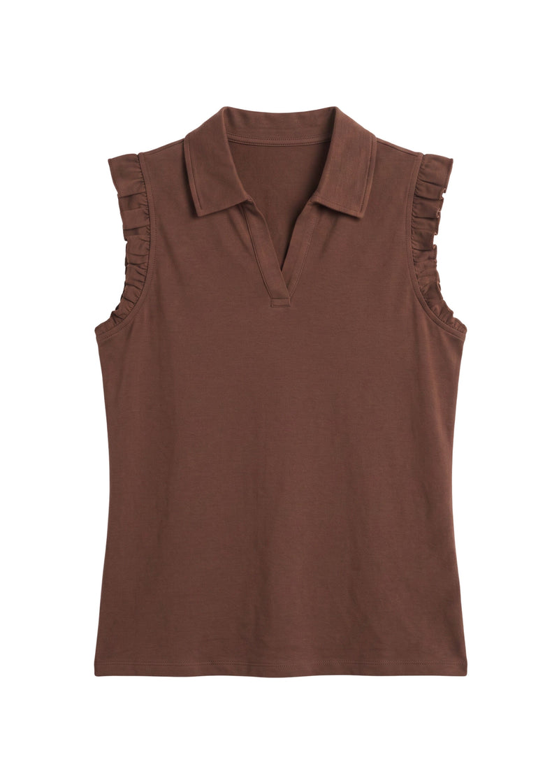 Ruffle Sleeveless Top