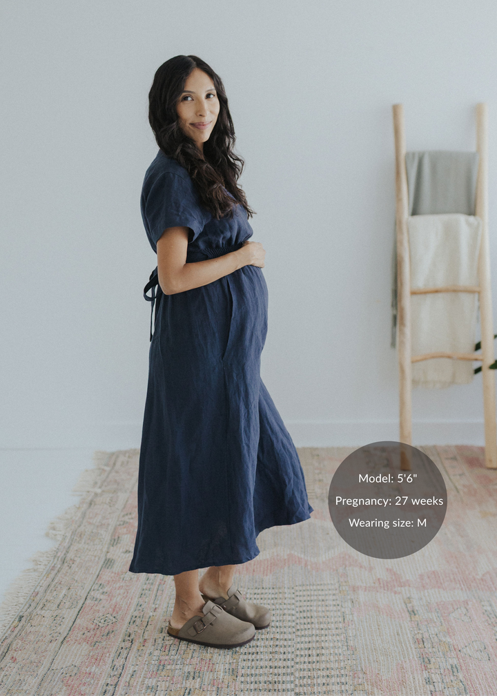 Sadie Maternity and Nursing Wrap Dress