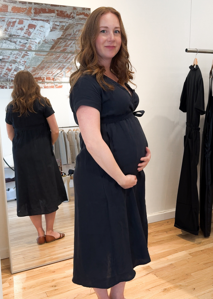 Sadie Maternity and Nursing Wrap Dress