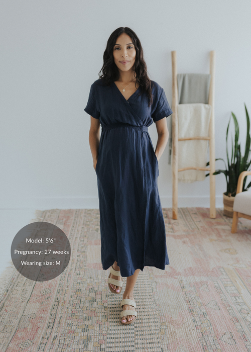 Sadie Maternity and Nursing Wrap Dress
