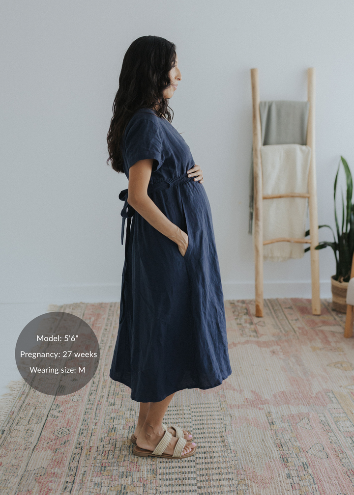 Sadie Maternity and Nursing Wrap Dress
