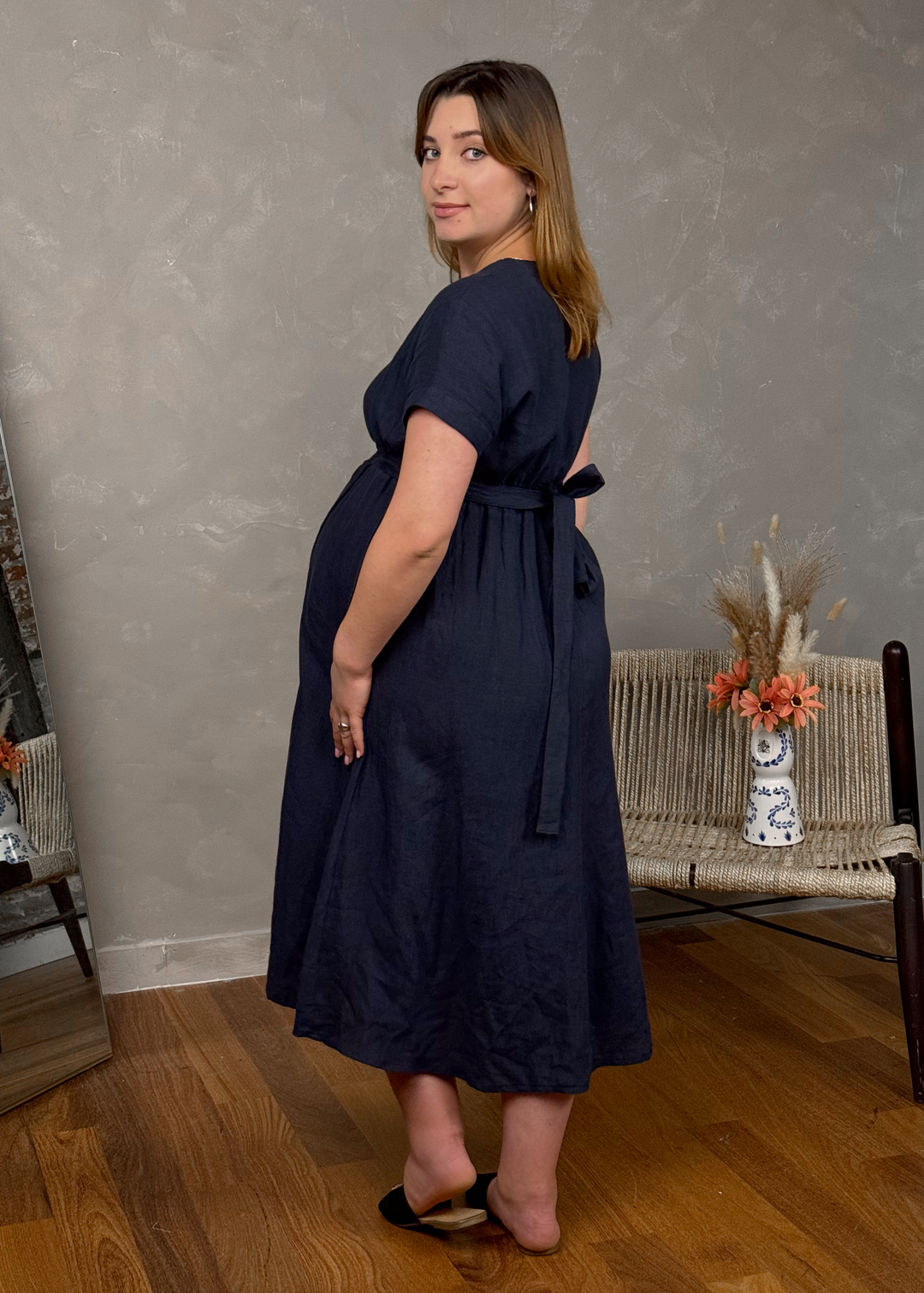 Sadie Maternity and Nursing Wrap Dress