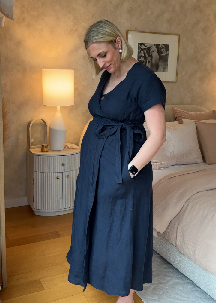 Sadie Maternity and Nursing Wrap Dress