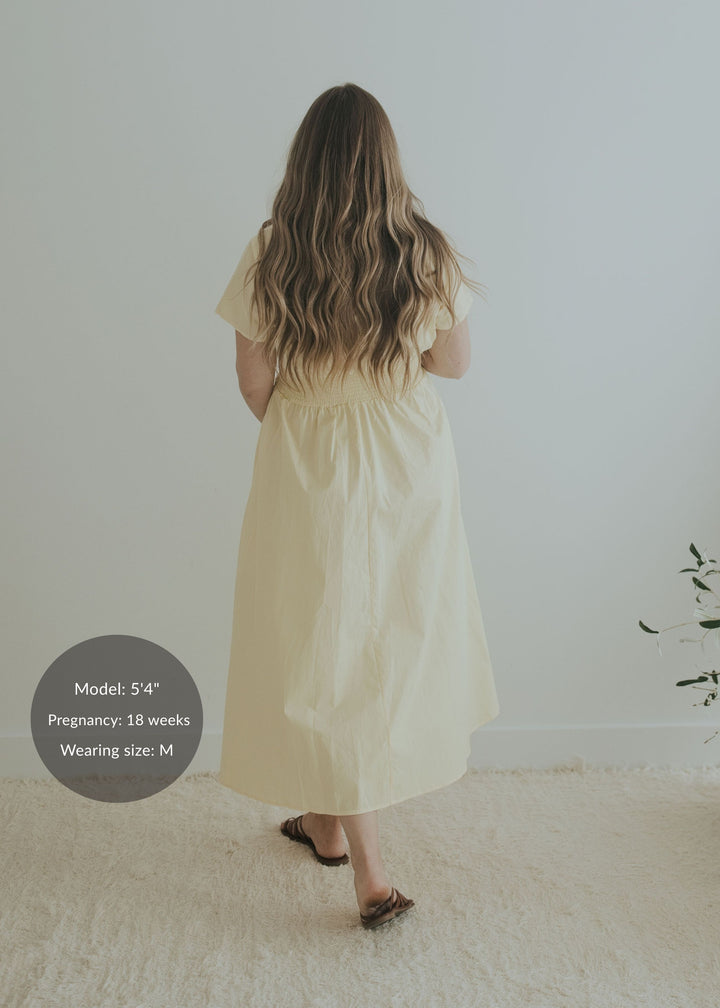 Sarah Shirt Dress in Cotton Poplin