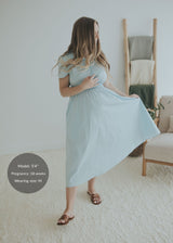 Sarah Shirt Dress in Cotton Poplin