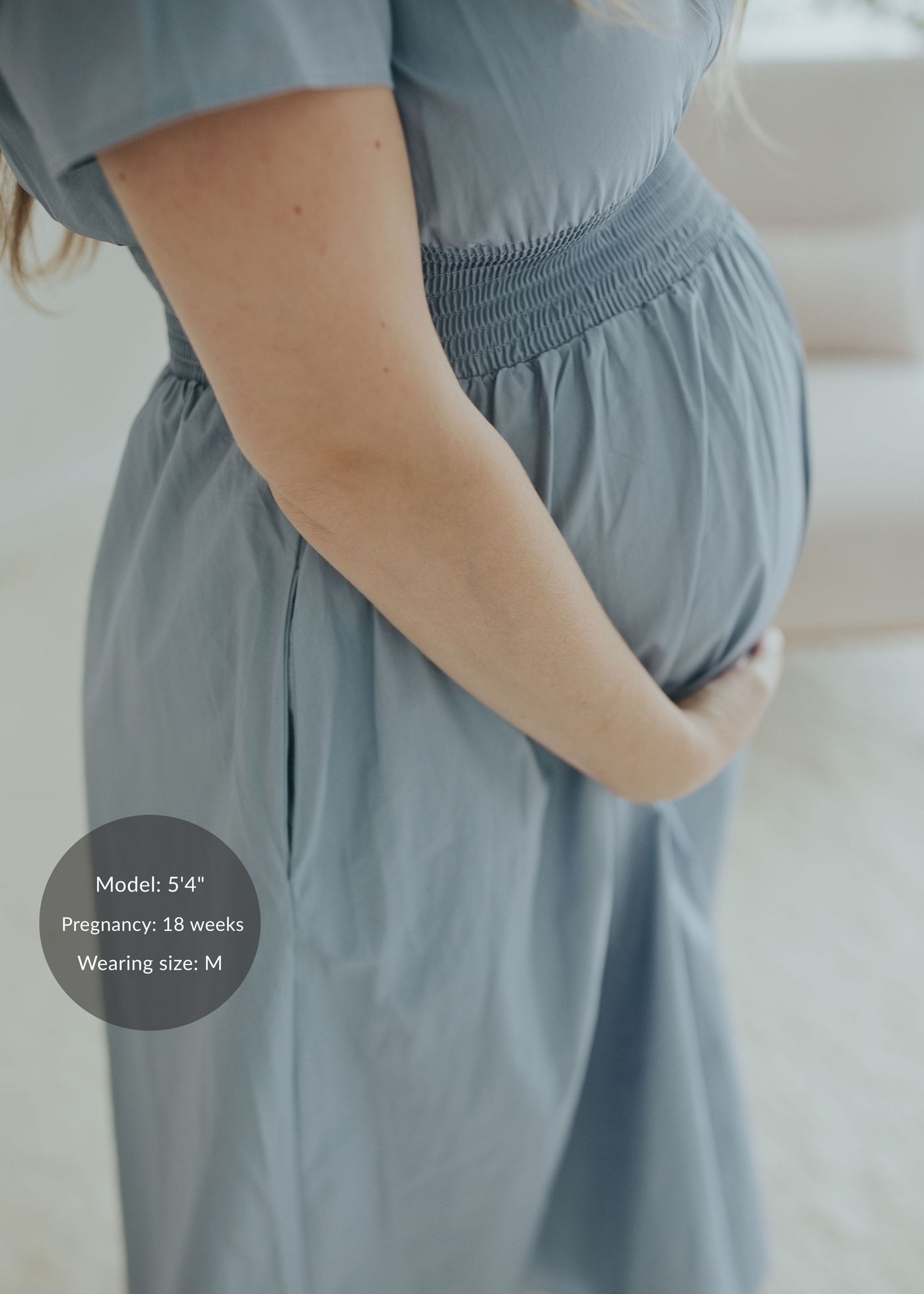 Sarah Shirt Dress in Cotton Poplin