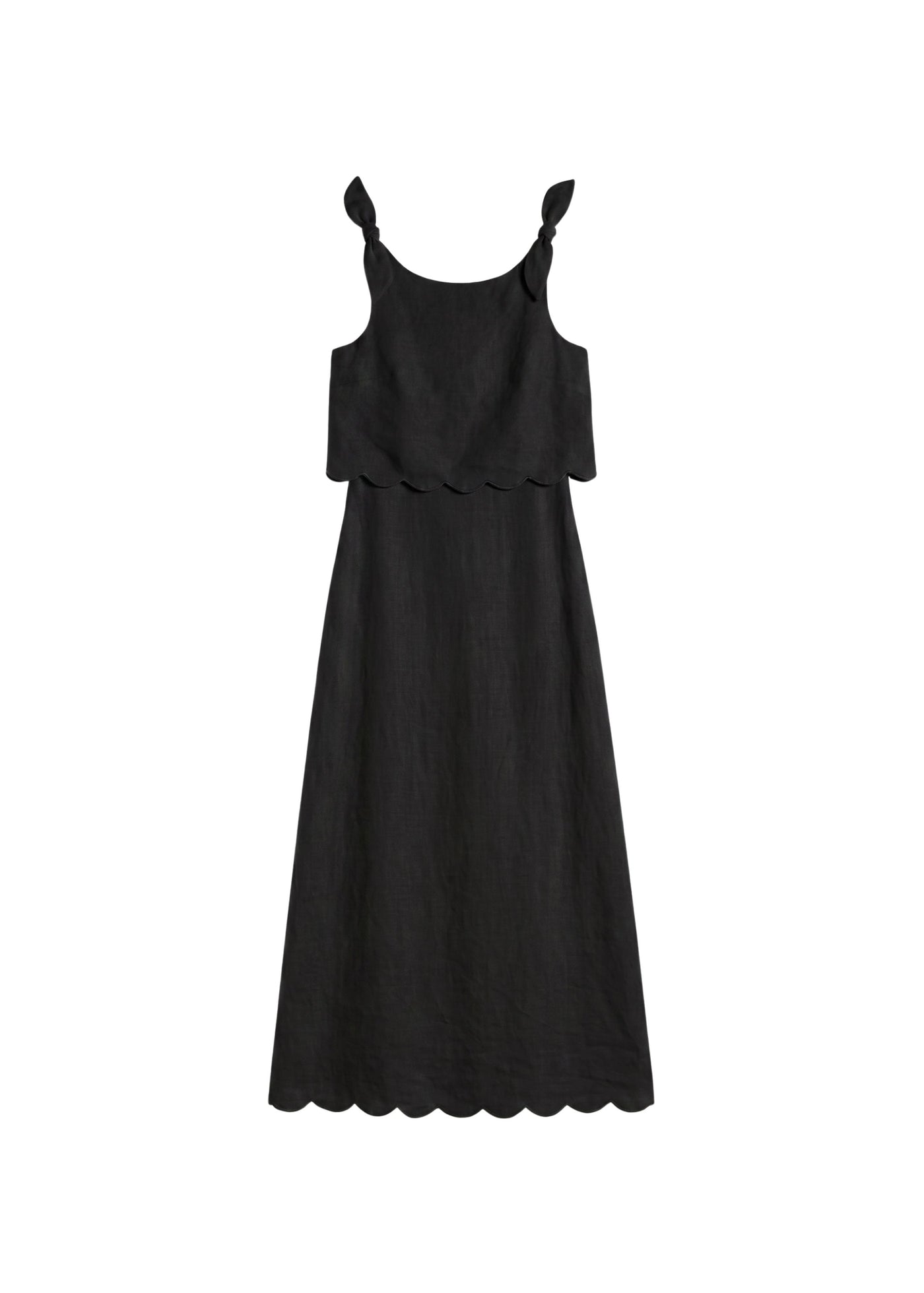 Scallop Overlay Dress