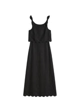 Scallop Overlay Dress