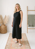 Scallop Overlay Dress