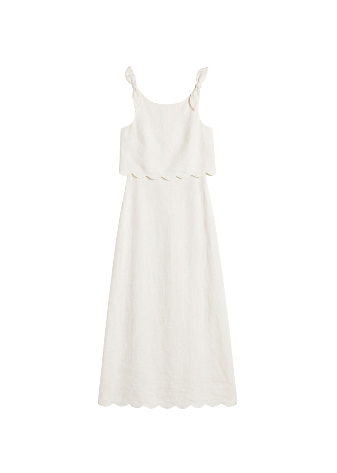 Scallop Overlay Dress