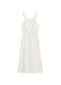 Scallop Overlay Dress
