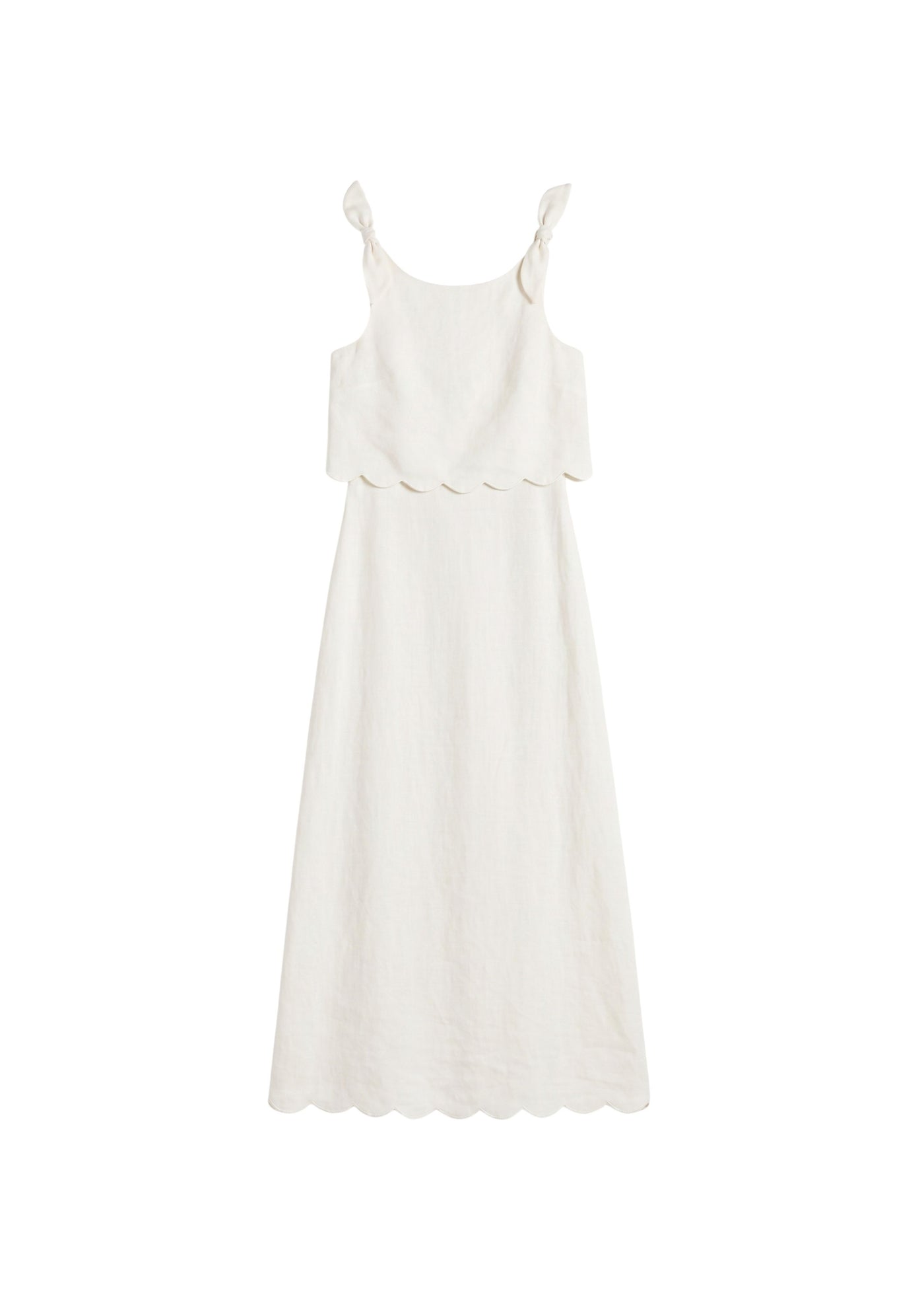 Scallop Overlay Dress
