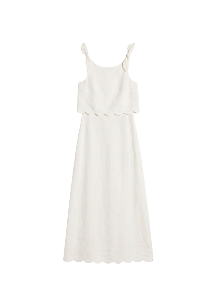 Scallop Overlay Dress