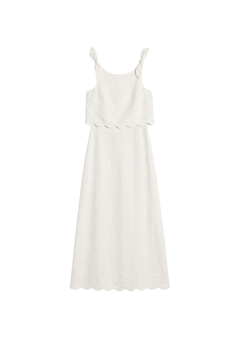 Scallop Overlay Dress