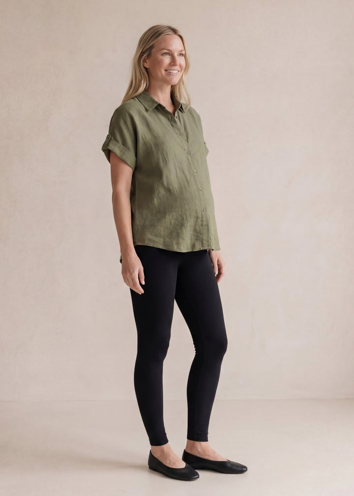Short Sleeve Linen Shirt