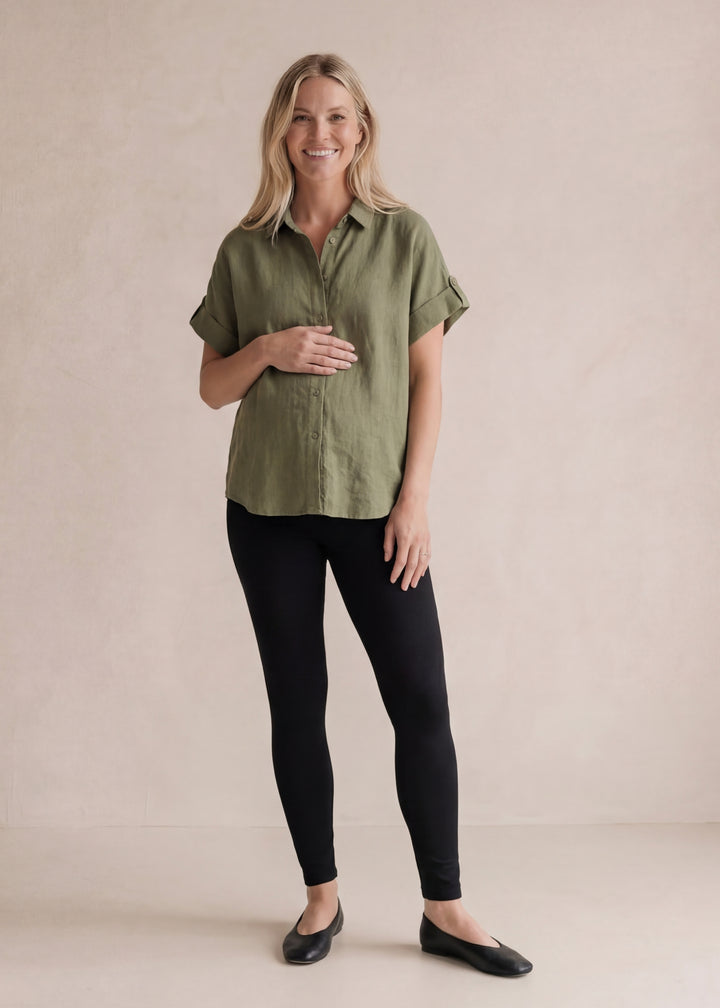 Short Sleeve Linen Shirt
