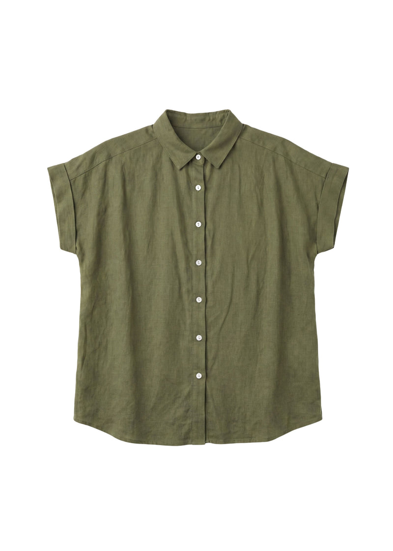 Short Sleeve Sunroom Shirt in Cotton