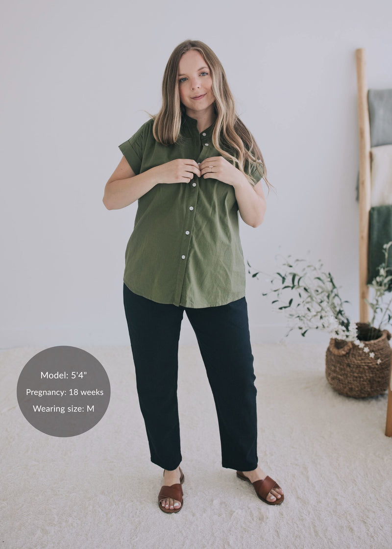 Short Sleeve Sunroom Shirt in Cotton