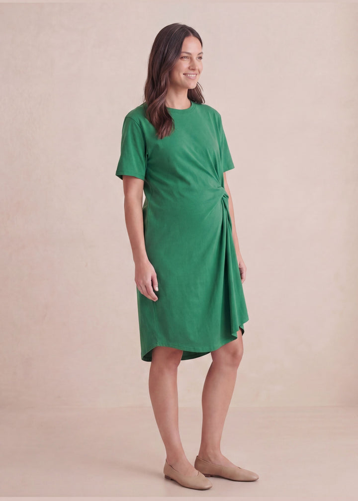 Side Knot Jersey Dress