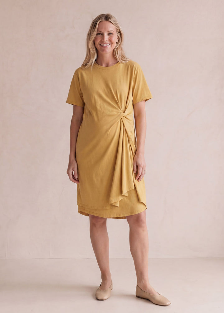 Side Knot Jersey Dress