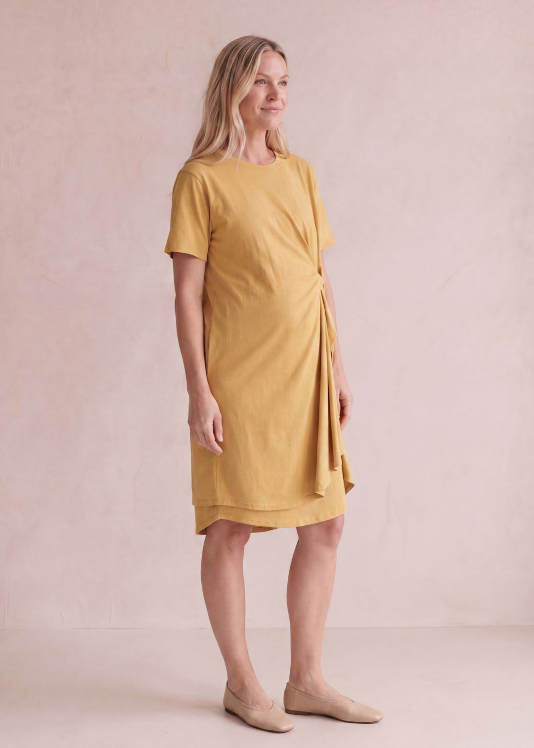 Side Knot Jersey Dress